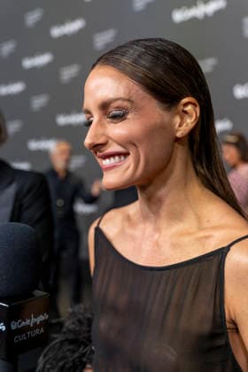 September 18, 2026, Madrid, Madrid, Spain: OLIVIA PALERMO speaks to the press during the closing party for MBFW Madrid at the Reina SofoÂ­a Museum on September 18, 2026, in Madrid, Spain. Madrid Spain  - ZUMAc312 20260918_zsp_c312_230 Copyright: xOscarxManuelxSanchezx