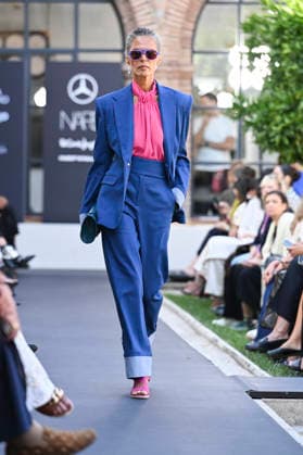 Maison Mesa - Mercedes Benz Fashion Week Madrid, Spain -18 Sept 2026 A model parades with Maison Mesa design during Mercedes Benz Fashion Week Madrid Cibeles Palace in Madrid. Madrid Spain Copyright: xAtilanoxGarciax xSOPAxImagesx PHOTO08602