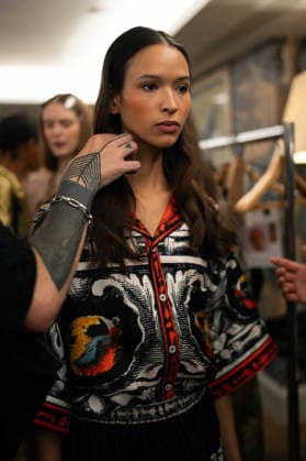 Ginny Litscher Catwalk Show 2026 A model walks the runway at the Ginny Litscher Catwalk Show 2026 at The Haymarket Hotel on September 18, 2026 in London, England., Credit:Lounis Tiar Avalon United Kingtom, London, Haymarket Hotel  Copyright: xLounisxTiarx xAvalonx 1136246354