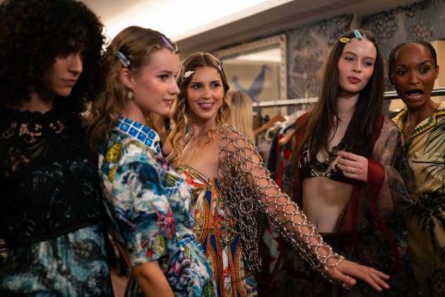 Ginny Litscher Catwalk Show 2026 A model walks the runway at the Ginny Litscher Catwalk Show 2026 at The Haymarket Hotel on September 18, 2026 in London, England., Credit:Lounis Tiar Avalon United Kingtom, London, Haymarket Hotel  Copyright: xLounisxTiarx xAvalonx 1136246357