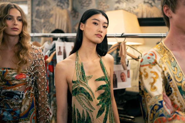 Ginny Litscher Catwalk Show 2026 A model walks the runway at the Ginny Litscher Catwalk Show 2026 at The Haymarket Hotel on September 18, 2026 in London, England., Credit:Lounis Tiar Avalon United Kingtom, London, Haymarket Hotel  Copyright: xLounisxTiarx xAvalonx 1136247265