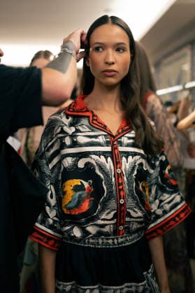 Ginny Litscher Catwalk Show 2026 A model walks the runway at the Ginny Litscher Catwalk Show 2026 at The Haymarket Hotel on September 18, 2026 in London, England., Credit:Lounis Tiar Avalon United Kingtom, London, Haymarket Hotel  Copyright: xLounisxTiarx xAvalonx 1136247592