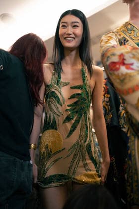 Ginny Litscher Catwalk Show 2026 A model walks the runway at the Ginny Litscher Catwalk Show 2026 at The Haymarket Hotel on September 18, 2026 in London, England., Credit:Lounis Tiar Avalon United Kingtom, London, Haymarket Hotel  Copyright: xLounisxTiarx xAvalonx 1136247617