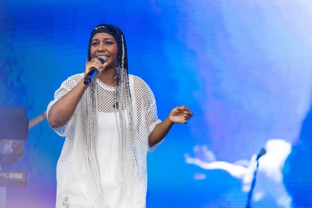September 18, 2026, Chicago, Illinois, USA: Singer SANTIGOLD (SANTI WHITE) during Riot Fest Music Festival in Chicago, Illinois Chicago USA  - ZUMAs135 20260918_zap_s135_156 Copyright: xDanielxDeSloverx