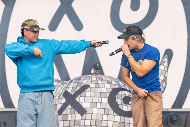 September 18, 2026, Chicago, Illinois, USA: BRAEDAN LUGUE and JOSEPH BERTOLINO of Joey Valence & Brae during Riot Fest Music Festival in Chicago, Illinois Chicago USA  - ZUMAs135 20260918_zap_s135_125 Copyright: xDanielxDeSloverx