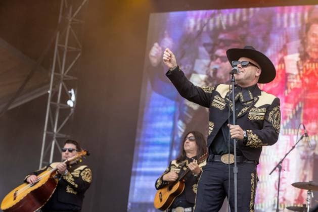 September 18, 2026, Chicago, Illinois, USA: VINCENT HILDALGO, KEN HORNE and MATT CAUGHTHRAN of Mariachi El Bronx during Riot Fest Music Festival in Chicago, Illinois Chicago USA  - ZUMAs135 20260918_zap_s135_060 Copyright: xDanielxDeSloverx