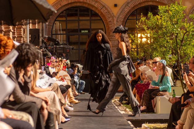 IPA88713894 - MADRID, SPAIN. SEPTEMBER 19, 2026: A model walks the runway showcasing a design by Cotes Isabel Is My Name Runway Show during Mercedes-Benz Fashion Week Madrid 2026 (MBFWMadrid) on September 18, 2026, in Madrid, Spain.  Copyright: xFrancescoxMilitelloxMirtox xx IPA88713894