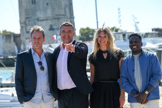 La Rochelle TV Fiction Festival 2026 Photocall September 19, 28th La Rochelle TV Fiction Festival 28th edition of the La Rochelle TV Fiction Festival Photocall for Triple je Arnaud Ducret, Sabrina Marteelo, Julien Boisselier, Kody Kim 459780 September 19, 2026 France  Copyright: xBarbaraxNeymanx xStarfacex STAR_459780_268