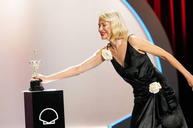 Naomi Watts Receives the 2026 Donostia Award at the 74th San Sebastián Film Festival Actress Naomi Watts receives the Donostia Award from the San Sebastián Film Festival on September 19, 2026, in San Sebastián, Guipúzcoa, Basque Country, Spain. Watts accepts the award in recognition of her professional career. SEPTEMBER 19, 2026 ACTRESS DONOSTIA AWARD SANSE FILM FESTIVAL CINEMA ZINEMALDIA BASQUE COUNTRY CULTURE San Sebastián, Guipúzcoa Basque Country San Sebastian, Guipúzcoa Basque Country Spain  Copyright: xUnanuex 7787340