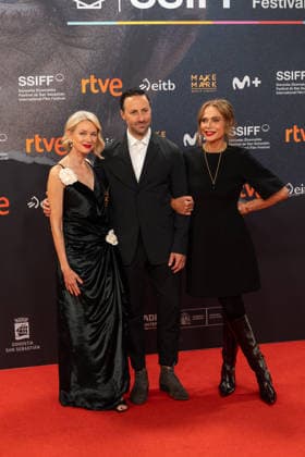 74th San Sebastian Film Festival SAN SEBASTIAN, SPAIN - SEPTEMBER 19: Naomi Watts (R), Ben Shirinian (C), Lena Olin (R) attend the The Housewife screening during the 74th San Sebastian International Film Festival at Kursaal Palace on September 19, 2026 in San Sebastian, Spain. Javi Julio Anadolu San Sebastian Spain. Editorial use only. Please get in touch for any other usage.  Copyright: x2026xAnadoluxJavixJuliox
