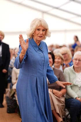 . 19 09 2026. United Kingdom. Queen Camilla attends The Queen s Reading Room Festival at Chatsworth House in Derbyshire, United Kingdom.  xPoolx xi-Imagesx IIM-27018-0014