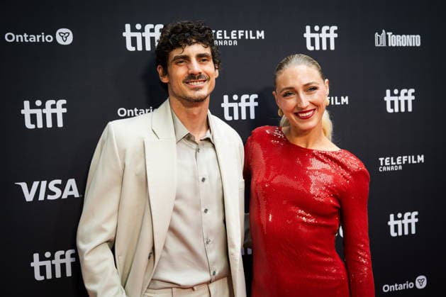 September 19, 2026, Toronto, On, Canada: Paul Poirier and Piper Gilles is pictured on the red carpet for Run Terry Run at the Toronto International Film Festival in Toronto, on Saturday, Sept. 19, 2026. Toronto Canada  - ZUMAc35_ 20260919_zaf_c35_081 Copyright: xLauraxProctorx
