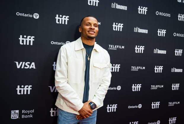 September 19, 2026, Toronto, On, Canada: Andre De Grasse is pictured on the red carpet for Run Terry Run at the Toronto International Film Festival in Toronto, on Saturday, Sept. 19, 2026. Toronto Canada  - ZUMAc35_ 20260919_zaf_c35_100 Copyright: xLauraxProctorx