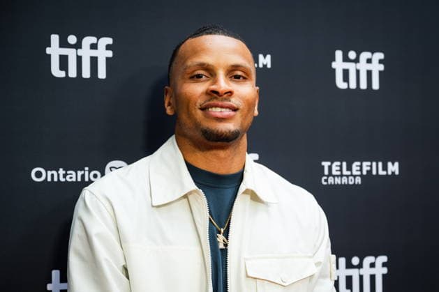 September 19, 2026, Toronto, On, Canada: Andre De Grasse is pictured on the red carpet for Run Terry Run at the Toronto International Film Festival in Toronto, on Saturday, Sept. 19, 2026. Toronto Canada  - ZUMAc35_ 20260919_zaf_c35_101 Copyright: xLauraxProctorx