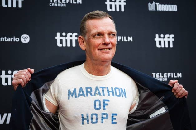 September 19, 2026, Toronto, On, Canada: Darrell Fox, brother of Terry Fox, is pictured on the red carpet for Run Terry Run at the Toronto International Film Festival in Toronto, on Saturday, Sept. 19, 2026. Toronto Canada  - ZUMAc35_ 20260919_zaf_c35_114 Copyright: xLauraxProctorx