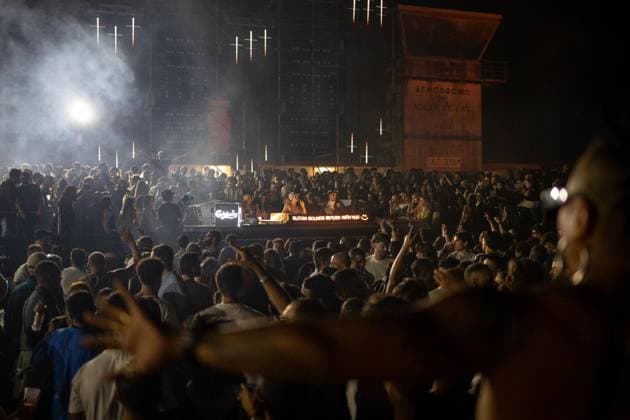 September 19, 2026, Maia, Portugal: Tamer Malki and Rami Abousabe members of the electronic music duo Bedouin perform during the second edition of Bloom Festival 2026 at Maia Airfield. Second edition of Bloom Festival 2026 held at Maia Airfield, near Porto, Portugal, on 18 and 19 September 2026. The electronic music festival featured performances across multiple stages from national and international artists, including The Blaze, Bedouin, Seth Troxler, DJ Vibe, Bora Uzer, Louie Vega, NTO, Dennis Cruz and Xinobi. The event combined live performances, visual production and sunrise sessions, attracting electronic music fans to Maia Airfield over two days of programming. Maia Portugal - ZUMAs197 20260919_aaa_s197_376 Copyright: xDiogoxBaptistax