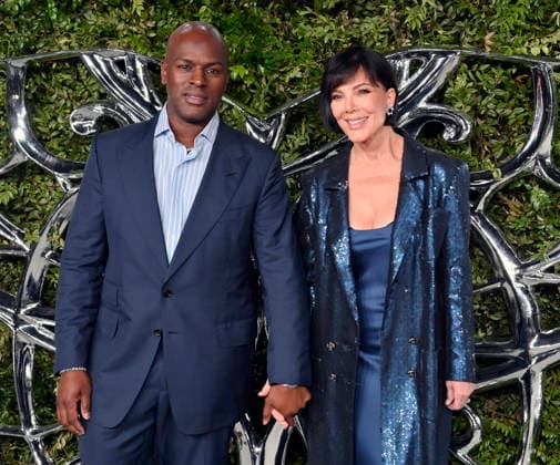Kris Jenner (R) and Corey Gamble attend the Lucas Museum of Narrative Art opening night at Exposition Park in Los Angeles on Saturday, September 19, 2026.  LAP2026091913 JIMxRUYMEN