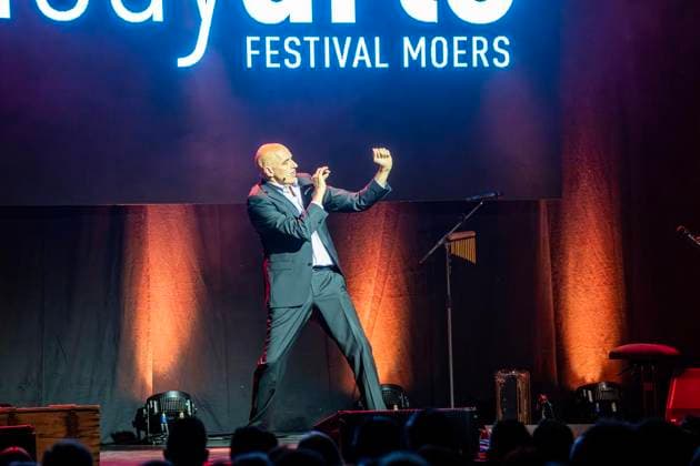 50 Jahre Comedy Arts, Gala in der Enni-Eventhalle ** NUR FÜR REDAKTIONELLE ZWECKE ** EDITORIAL USE ONLY **<p>Interpreten und Zuschauer befinden sich am 19.9.2026 der Enni-Eventhallein Moers und die Moderatoren Duo Diagonal mit Branka B. &amp; Roger (Holger Ehrich) führen durch das Programm. Zum Jubiläum wird eine große Gala aufgeführt. Foto : Arnulf Stoffel Funke Foto Services < p> Buntes Deutschland NRW Moers Copyright: ArnulfxStoffel