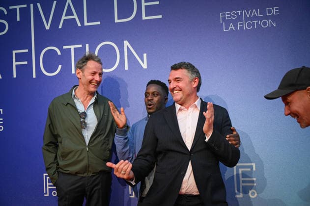 La Rochelle TV Fiction Festival 2026 Red Carpet on September 19, 28th La Rochelle TV Fiction Festival 28th edition of the La Rochelle TV Fiction Festival Closing-night photocall Arnaud Ducret, Julien Boisselier, Kody Kim, Gaël Leforestier 459787 September 19, 2026 France  Copyright: xBarbaraxNeymanx xStarfacex STAR_459787_001