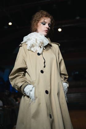Yuhan Ao Spring Summer 2027 at London Fashion Week A model walks the runway at the Yuhan Ao Spring Summer 2027 show during London Fashion Week, London, UK, 19 September 2026., Credit:Lounis Tiar Avalon United Kingtom, London  Copyright: xLounisxTiarx xAvalonx 1136545658