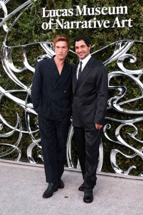 September 19, 2026, Los Angeles, California, USA: (L-R) Harrison Ball and Zac Posen at the Lucas Museum of Narrative Art Opening Night at the Lucas Museum of Narrative Art on Saturday September 19, 2026 in Los Angeles, California. BURT HARRIS BNS PI Los Angeles USA  - ZUMAp124 20260919_zaa_p124_092 Copyright: xBurtxHarrisx