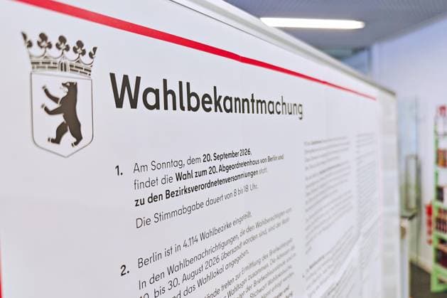 Berlin, Deutschland, 20.09.2026: Abgeordnetenhauswahl in der Hauptstadt 2026: Ein Berliner Wahllokal zur Wahl des Abgeordnetenhauses Copyright: xdtsxNachrichtenagenturx dts_135333
