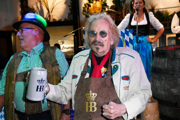 Frank Zander beim Wiesn-Anstich zum Oktoberfest 2026 im Hofbräu Berlin. Berlin, 19.09.2026