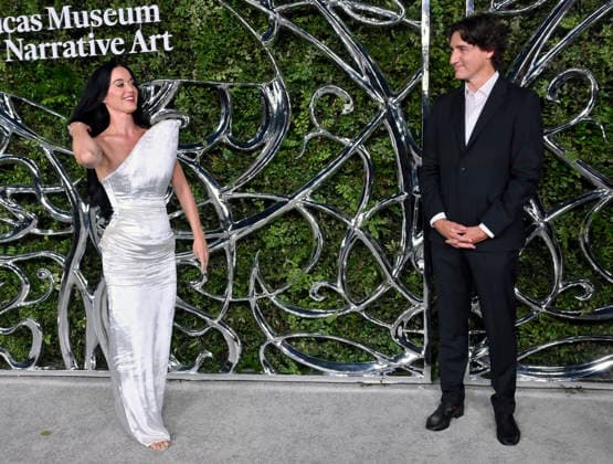 Katy Perry and former Prime Minister of Canada Justin Trudeau attend the Lucas Museum of Narrative Art opening night at Exposition Park in Los Angeles on Saturday, September 19, 2026.  LAP2026091932 JIMxRUYMEN