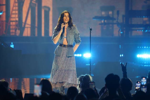Singer Stella Lefty performs on stage during the iHeartRadio Music Festival Concerts at T-Mobile Arena in Las Vegas, Nevada on Saturday, September 19, 2026.  LAV20260919028 JAMESxATOA