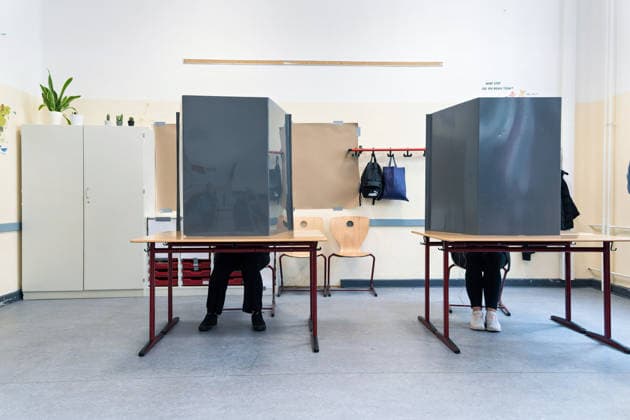 Berlin,20.09.2026, am heutige Sonntag findet die Wahl zum 20. Abgeordnetenhaus von Berlin sowie den Bezirksverordnetenversammlungen statt. Wahllokale für die Wahlbezirke 718 und 721 (Schmargendorf)
