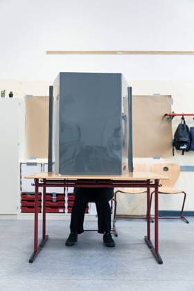 Berlin,20.09.2026, am heutige Sonntag findet die Wahl zum 20. Abgeordnetenhaus von Berlin sowie den Bezirksverordnetenversammlungen statt. Wahllokale für die Wahlbezirke 718 und 721 (Schmargendorf)