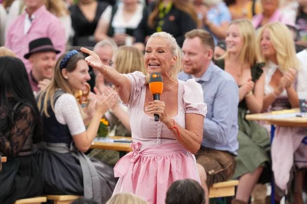 ZDF-Fernsehgarten 2026. Andrea Kiwi Kiewel im ZDF Fernsehgarten mit dem Motto Oktoberfest am 20.09.2026 in Mainz. Mainz ZDF Fernsehgarten Rheinland-Pfalz