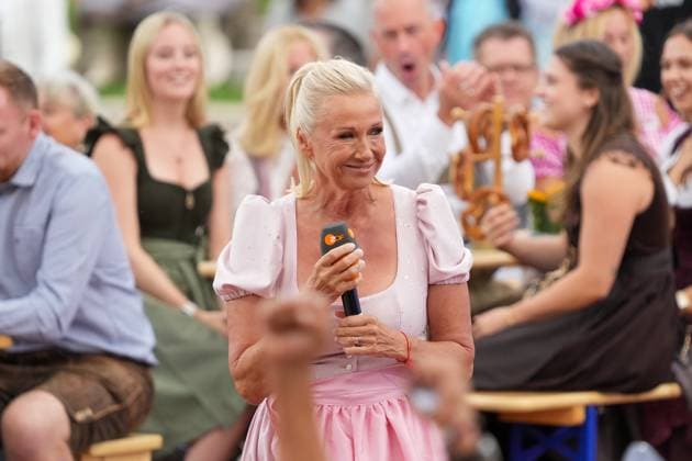 ZDF-Fernsehgarten 2026. Andrea Kiwi Kiewel im ZDF Fernsehgarten mit dem Motto Oktoberfest am 20.09.2026 in Mainz. Mainz ZDF Fernsehgarten Rheinland-Pfalz