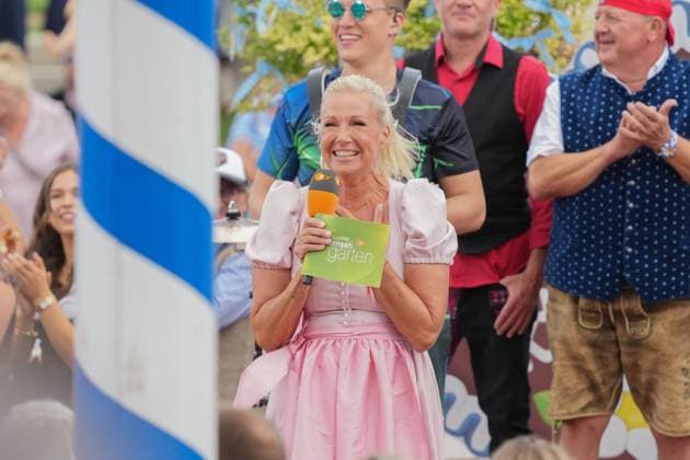 ZDF-Fernsehgarten 2026. Andrea Kiwi Kiewel im ZDF Fernsehgarten mit dem Motto Oktoberfest am 20.09.2026 in Mainz. Mainz ZDF Fernsehgarten Rheinland-Pfalz
