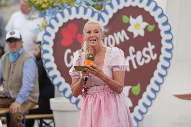 ZDF-Fernsehgarten 2026. Andrea Kiwi Kiewel im ZDF Fernsehgarten mit dem Motto Oktoberfest am 20.09.2026 in Mainz. Mainz ZDF Fernsehgarten Rheinland-Pfalz
