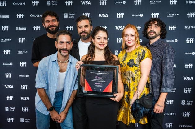 September 20, 2026, Toronto, On, Canada: The cast and crew of Mammalia hold their award for Best International Short Film after the TIFF Awards at the Toronto International Film Festival in Toronto, on Sunday, Sept. 20, 2026. Toronto Canada  - ZUMAc35_ 20260920_zaf_c35_064 Copyright: xLauraxProctorx