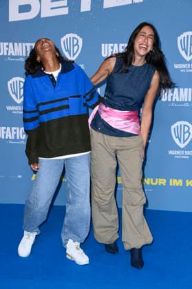 Hadnet Tesfai und Melissa Khalaj bei der Premiere des Kinofilms Emil und die Detektive im Kino in der KulturBrauerei. Berlin, 20.09.2026
