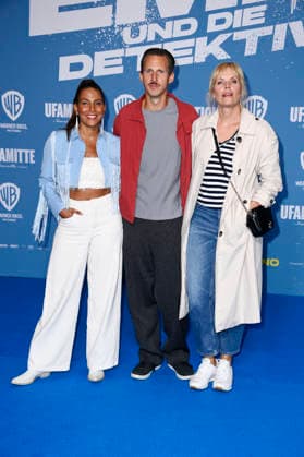 Amy Mußul, Johannes Hendrik Langer und Melanie Marschke bei der Premiere des Kinofilms Emil und die Detektive im Kino in der KulturBrauerei. Berlin, 20.09.2026