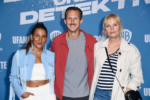 Amy Mußul, Johannes Hendrik Langer und Melanie Marschke bei der Premiere des Kinofilms Emil und die Detektive im Kino in der KulturBrauerei. Berlin, 20.09.2026