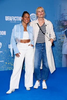 Amy Mußul und Melanie Marschke bei der Premiere des Kinofilms Emil und die Detektive im Kino in der KulturBrauerei. Berlin, 20.09.2026