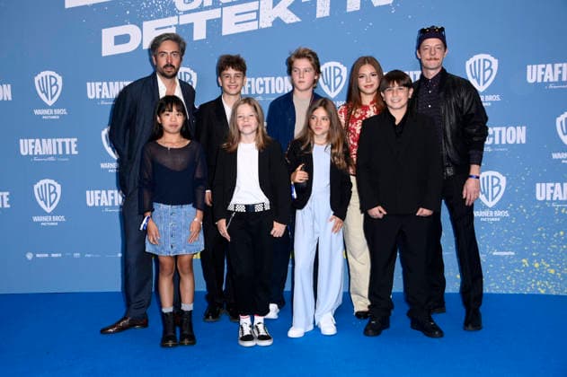 David Dietl, Ai Vy Bui, Nicholas Jonah Peter, Bela Louis Plass, Camille Moltzen, Lara Toni Lüdders, Zahide Kayaci, Kilian Kasa und Merlin Sandmeyer bei der Premiere des Kinofilms Emil und die Detektive im Kino in der KulturBrauerei. Berlin, 20.09.2026