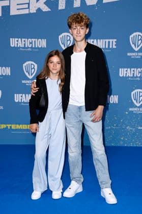 Lara Toni Lüdders mit Gast bei der Premiere des Kinofilms Emil und die Detektive im Kino in der KulturBrauerei. Berlin, 20.09.2026