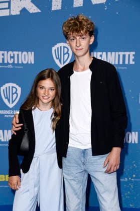 Lara Toni Lüdders mit Gast bei der Premiere des Kinofilms Emil und die Detektive im Kino in der KulturBrauerei. Berlin, 20.09.2026