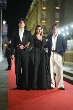 Javier Calvo, Penelope Cruz and Javier Ambrossi at photocall for premiere film La Bola Negra during the 74nd San Sebastian Film Festival in San Sebastian, Spain, on Sunday, 20 September, 2026. Cordon Press 