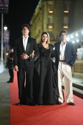 Javier Calvo, Penelope Cruz and Javier Ambrossi at photocall for premiere film La Bola Negra during the 74nd San Sebastian Film Festival in San Sebastian, Spain, on Sunday, 20 September, 2026. Cordon Press 
