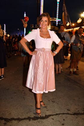 Dagmar Woehrl during the 2026 Oktoberfest in front of the Almauftrieb at Theresienwiese on September 20, 2026 in Munich, Germany Oktoberfest - the Almauftrieb at Theresienwiese in Munich, Germany