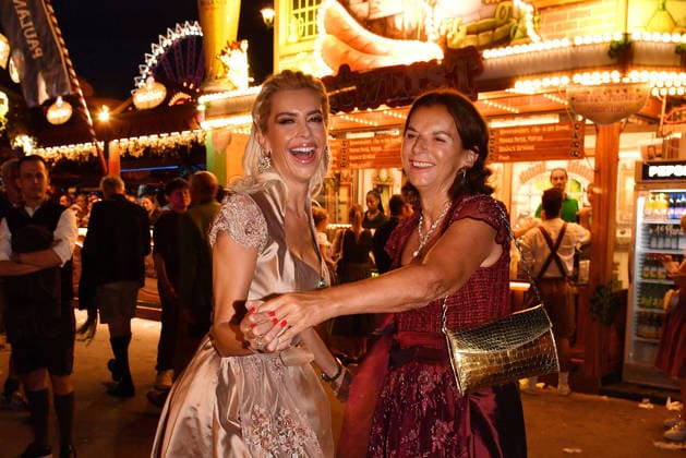 Verena Kerth and Claudia Obert during the 2026 Oktoberfest in front of the Almauftrieb at Theresienwiese on September 20, 2026 in Munich, Germany Oktoberfest - the Almauftrieb at Theresienwiese in Munich, Germany