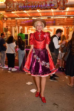 Ellen von Unwerth during the 2026 Oktoberfest in front of the Almauftrieb at Theresienwiese on September 20, 2026 in Munich, Germany Oktoberfest - the Almauftrieb at Theresienwiese in Munich, Germany