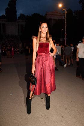 Alessandra Meyer-Woelden during the 2026 Oktoberfest in front of the Almauftrieb at Theresienwiese on September 20, 2026 in Munich, Germany Oktoberfest - the Almauftrieb at Theresienwiese in Munich, Germany