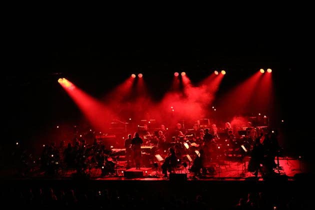 Sigur Ros and The Young ClassX Orchestra bei einem Konzert in der Uber Eats Music Hall in Berlin, 20. September 2026. Sigur Ros Konzert Berlin
